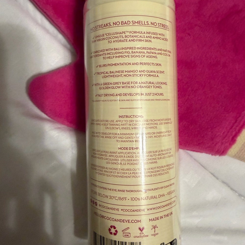 NWT‼️Coco & Eve Sunny Honey Bali Bronzing Foam with Mitt - Picture 2 of 2